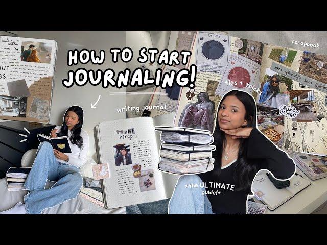 how to *actually* start journaling in 2025! ️ the ULTIMATE guide to journaling + scrapbooking