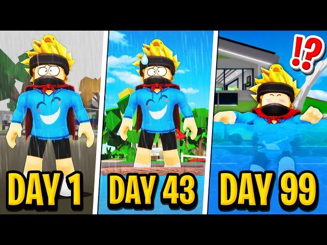 100 DAYS of FLOODING in Roblox BROOKHAVEN RP!!