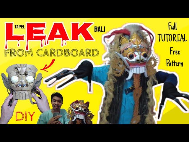 BALI LEAK MASK FROM CARDBOARD ️!! HOW TO MAKE BALI LEAK MASK [AN CRAFT]