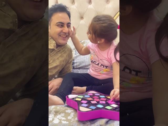 Mummy Ka Makeup toh daikha hoga. Aj daddy ka daikhen lol #babytasha #trendingshorts