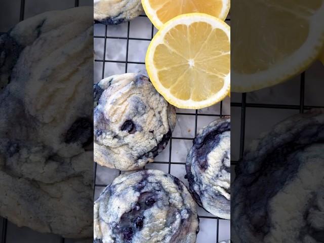 Lemon Blueberry Cookies - Recipe link in comments!