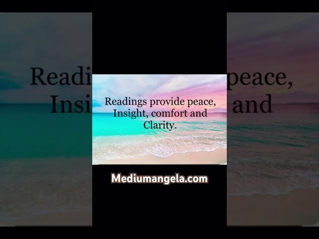 Readings provide a sense of peace, clarity and comfort. #mediumship #psychicreadings ##readings