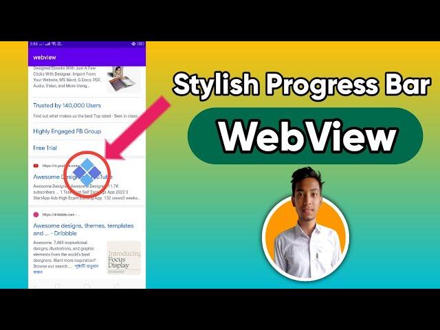 Stylish Progress Bar in WebView 2022 || @AwesomeDesigner Convert Website to Android App