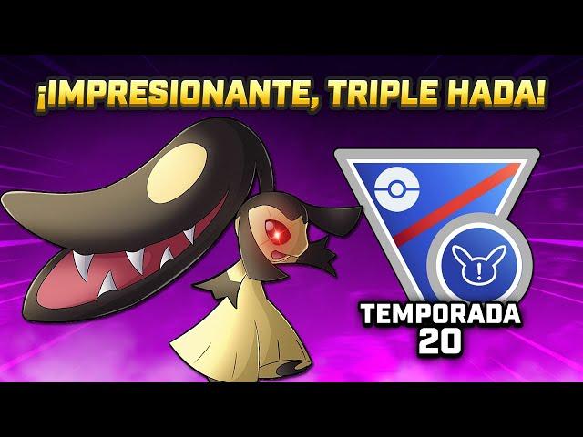 ¡MAWILE OSCURO IMPRESIONA y MUCHO con TRIPLE HADA en LIGA SUPER REMIX 1500 PC! - GBL PVP POKEMON GO