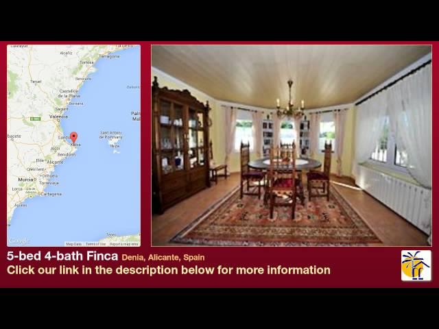 5-bed 4-bath Finca for Sale in Denia, Alicante, Spain