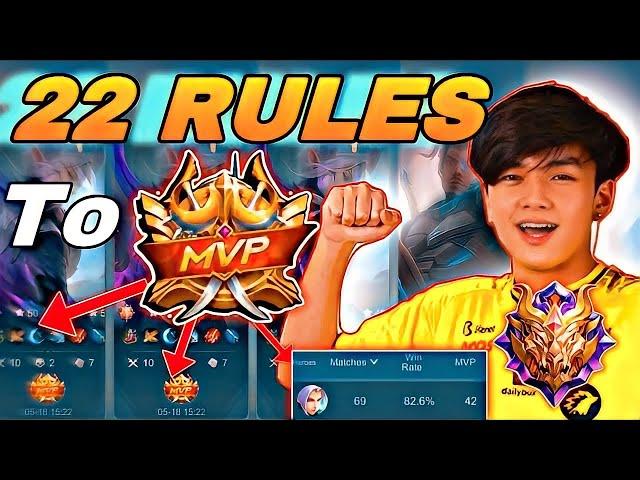 22 RULES TO FULL MVP STRAIGHT IN JUNGLE ! MLBB GUIDE JUNGLE 2023