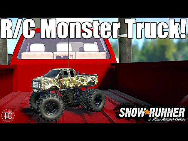 SnowRunner: THIS R/C MONSTER TRUCK is FAST!! (MEGA JUMP!)