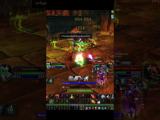 WoW classic SoD Ele Shaman crit combo BWL #shorts #wowclassic #classicwow #sod #shaman  #games