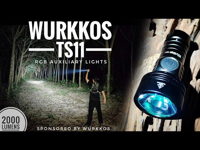 Wurkkos TS11 18350 EDC Flashlight SFT40 2000LM, RGB Auxiliary,  Anduril 2.0 | Test Range: Up to 320m