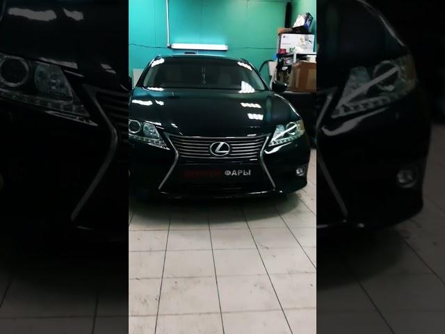 Lexus ES 250  Замена штатных линз AOZOOM A10 |#Тюмень| #shorts