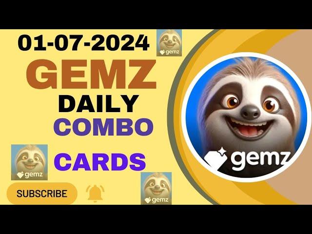 GEMZ Coin daily Combo cards 1 July 2024