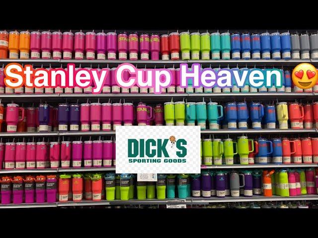 NEW STANLEY CUPS DICK'S SPORTING GOODS STORE WALK THRU OF ALL THE STANLEY CUP PLUS YETI AND OWALA