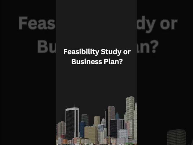 Which do you think comes first? The feasibility study, or the business plan?
