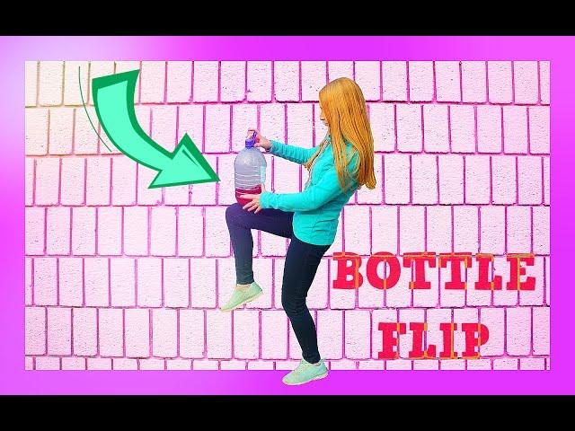 BOTTLE FLIP CHALLENGE / Бутылка воды челлендж =)