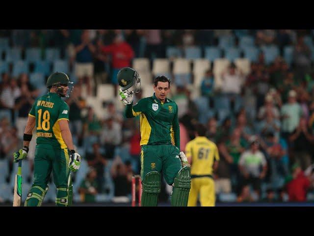 Quinton De Kock 178 vs Australia 1st Odi 2016 , Centurion Extended Highlights