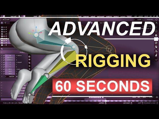 Blender 2.82 : Advanced Rigging In 60 Seconds! (Double Joints)