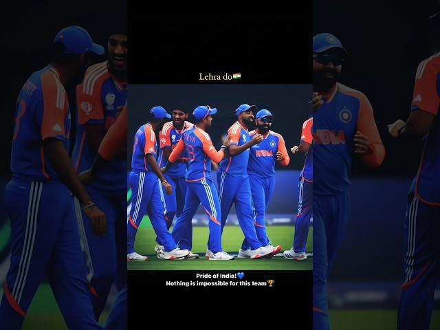 Team India Edit | Lehra Do Song Edit | The Final Day Of T20 World Cup 2024| #shorts #cricket #india