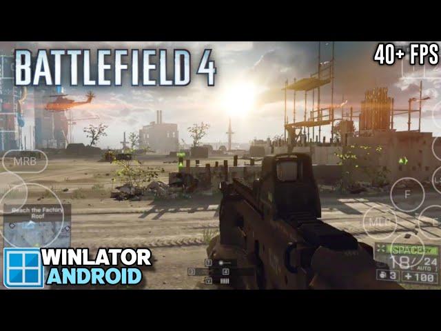 Battlefield 4 on Winlator 8.0 Amod Android Gameplay Test Snapdragon 8s Gen 3 Settings