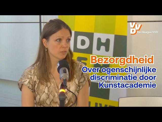 Bezorgdheid over ogenschijnlijke discriminatie door Kunstacademie | Haagse VVD