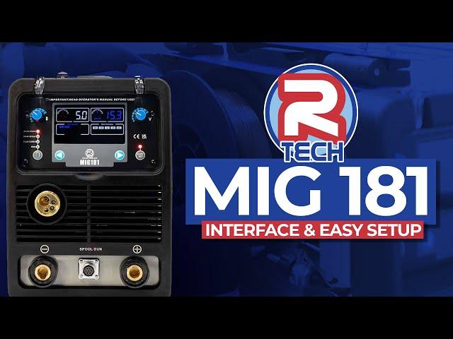 R-Tech Digital MIG 181 Welder - Interface & Easy Setup