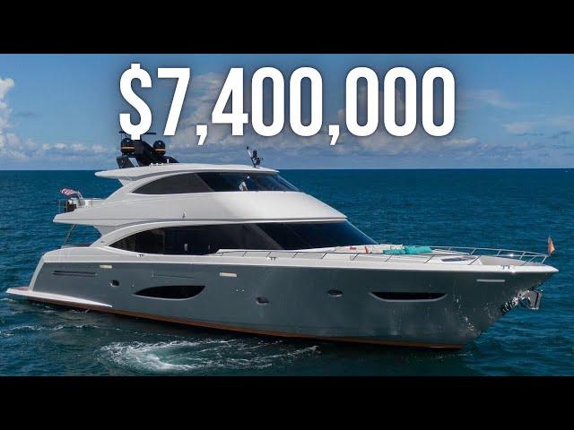 Inside a $7,400,000 American Built SuperYacht | Viking 93 Enclosed Flybridge Motor Yacht Tour