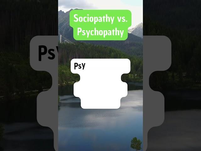 Sociopathy vs Psychopathy #psychology #psychologyfacts #facts #sociopathy #psychopathy #mentalhealth