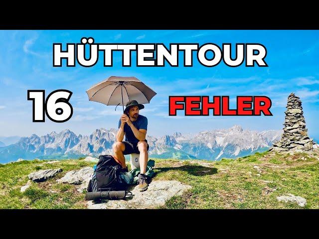 Fehler auf HÜTTEN-WANDERUNG (und wie du sie vermeiden kannst)