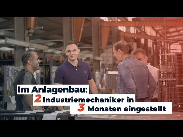 Als Anlagenbauer: 2 Industriemechaniker in 3 Monaten einstellen. Erfolgsinterview mit David Cordes