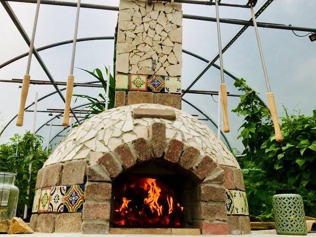 DIY Pizza Oven in the Polytunnel Build