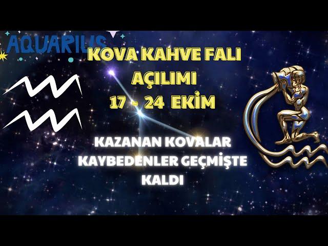 Kova Burcu Kahve Falı Açılımı 17 - 24 Ekim