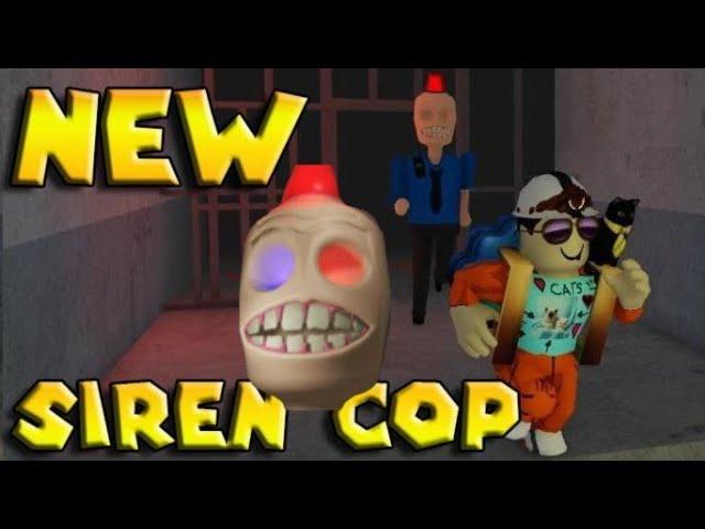 REMASTERED Escape from SIREN COP'S PRISON! (SCARY OBBY)