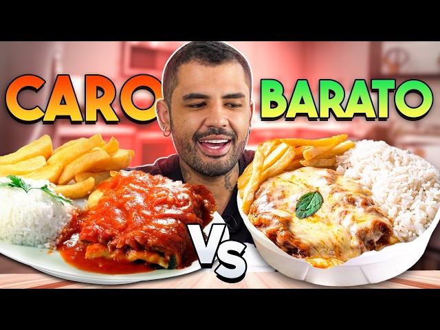 O TAMANHO DO BIFE ME ENGANOU! - FRANGO A PARMEGIANA CARO R$50 vs BARATO R$24