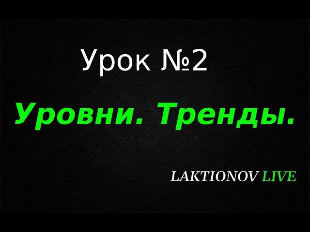 Трейдинг ДЛЯ НОВИЧКОВ с НУЛЯ! Обучение трейдингу. Интрадей. || Урок №2. Уровни, Тренды.