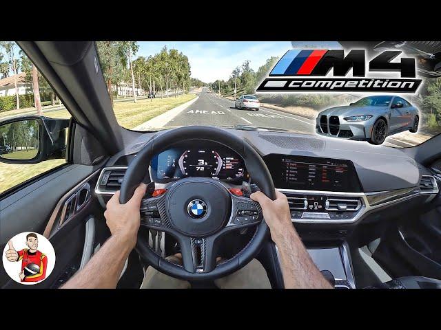 The 2022 BMW M4 Competition xDrive is the Best of RWD + AWD in One (POV Drive Review)