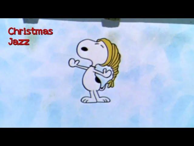 Ice Skating With Snoopy , Winter Jazz Playlist️ 