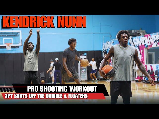 Kendrick Nunn Pro Shooting Workout Off The Dribble 3pt Counters and Floaters