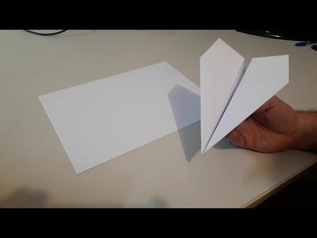 Tutorial, como fazer avião de papel pequeno que voa bastante, origame