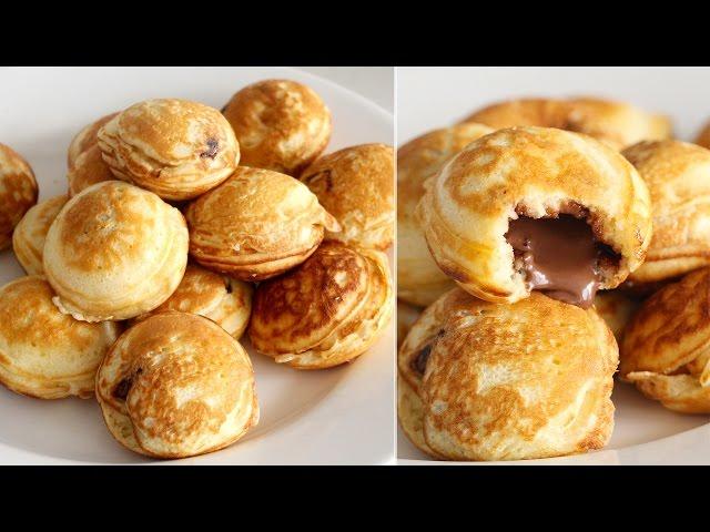 Nutella-Stuffed Mini Pancakes (Ebelskivers) | RECIPE