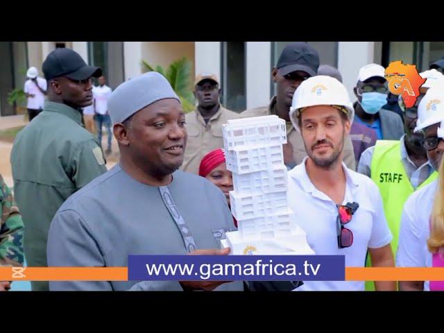 President Adama Barrow Visited The tallest building in the Gambia