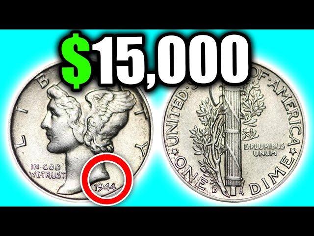 SUPER RARE 1944 DIME WORTH MONEY - MERCURY DIME COIN VALUES