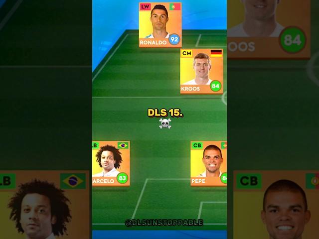 DLS 24 VS DLS 15 LEGENDARY REAL MADRID TEAM..!