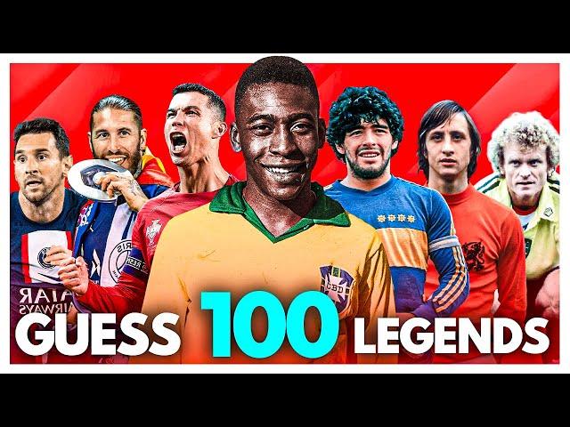 GUESS THE 100 FOOTBALL LEGENDS IN 3 SECONDS | FOOTBALL QUIZ MASTER |