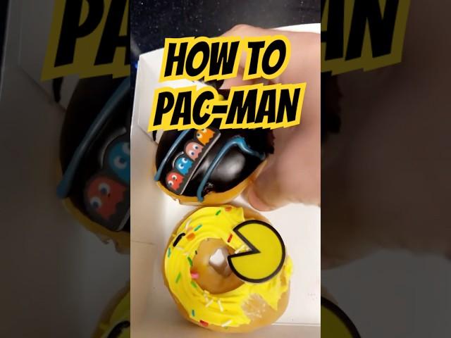 A Pac-Man's gotta do what a Pac-Man's gotta do. #retro #pacman #donuts