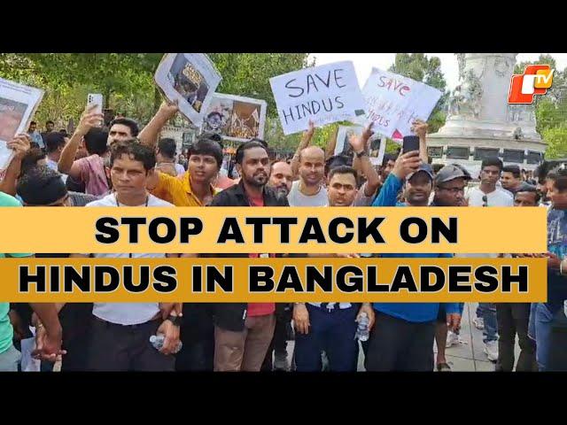 ‘Save Bangladeshi Hindus’: Protests Erupt In Paris Amid Violent Attacks On Hindus In Bangladesh