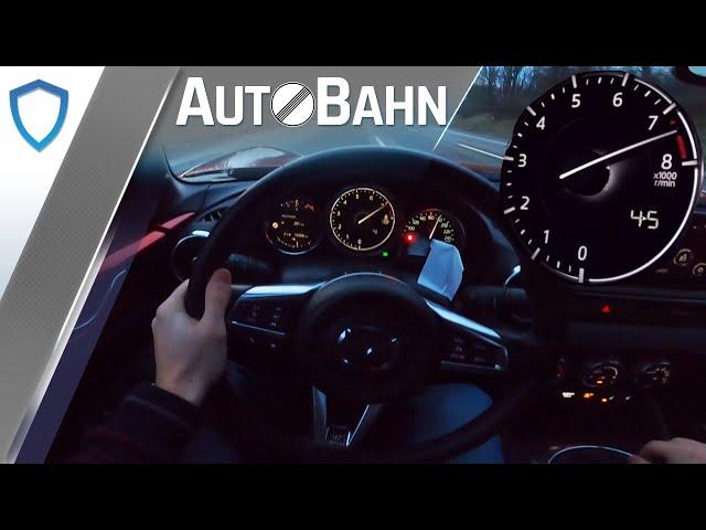 Mazda MX-5 ND Roadster 2.0 (2020) - 184 PS - Top Speed POV Drive - Deutsche AutoBahn