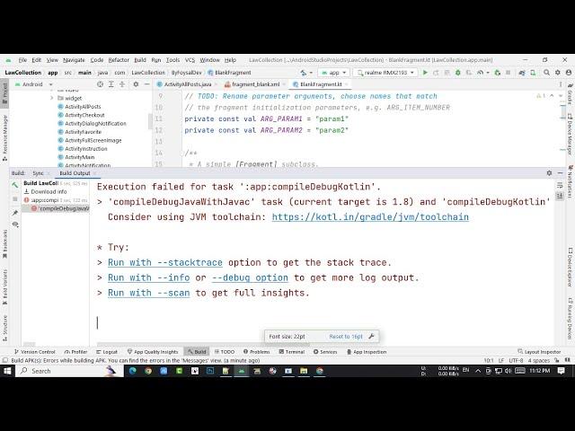 fix Execution failed for task app compile Debug Kotlin