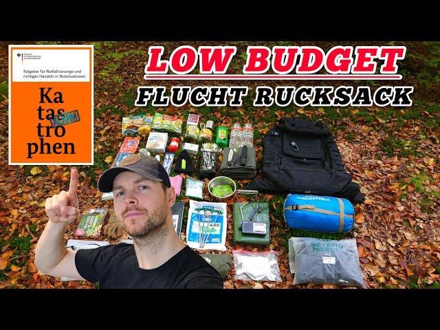 LOW BUDGET FLUCHTRUCKSACK | Loadout Prepper Krisenvorsorge | Bug Out Bag