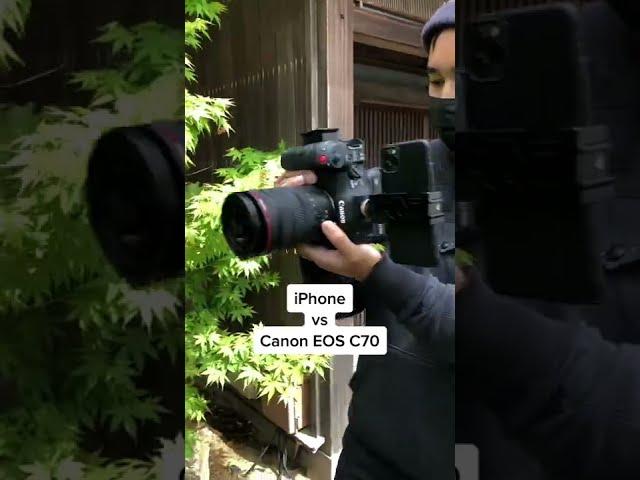 iPhone vs Canon EOS C70