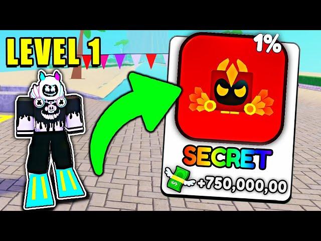 Starting Over as NOOB with OP PET in Swim For Money! (Roblox)