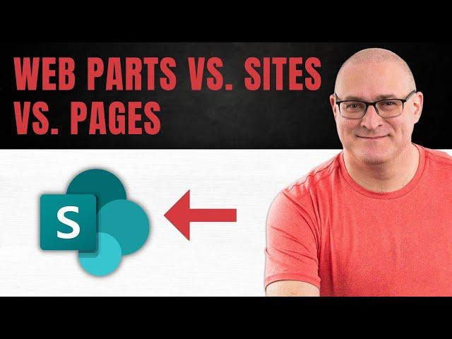 Sites vs. Web Parts vs. Pages